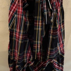 J Crew Factory Holiday plaid skirt
